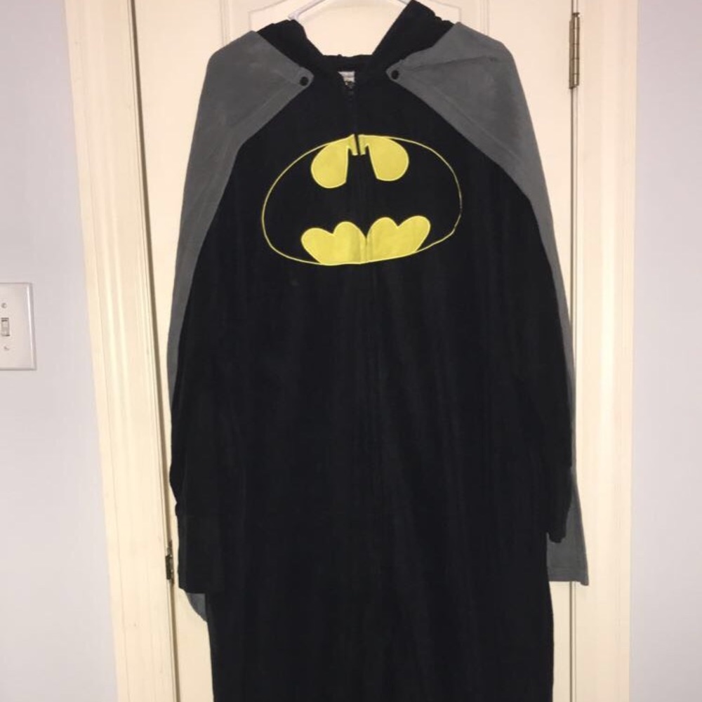 Batman Onesie with Cape and Mask Hood